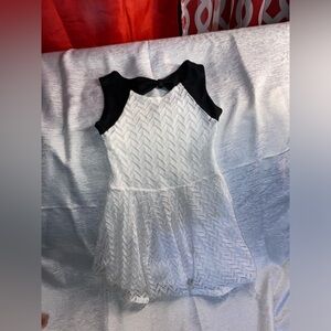 Girl Dress white and black